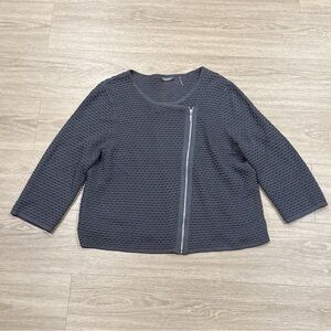 Neiman Marcus Charcoal Knit Sweater